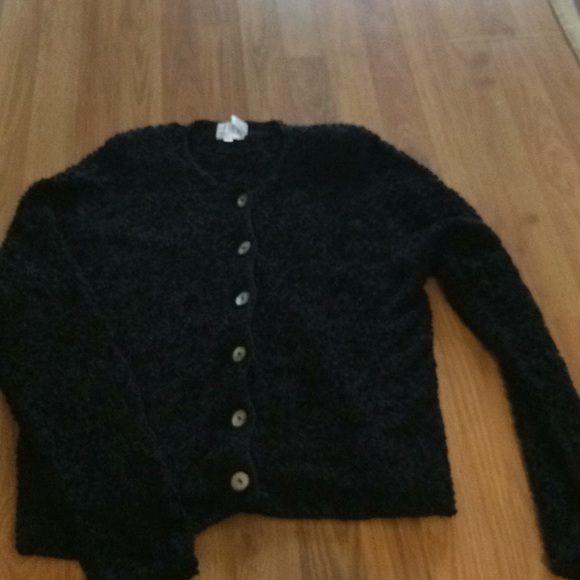 Fia Italia Handloomed vintage black cardigan - Picture 1 of 8